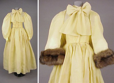 Lot 161 - Norell Yellow Organza Evening Gown American,...