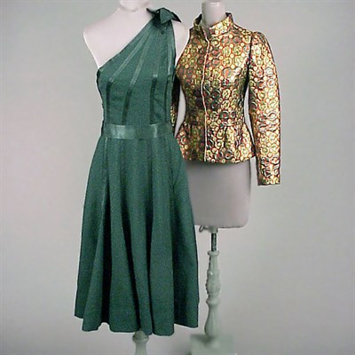 Lot 201 - Arnold Scaasi Cocktail Ensemble American,...