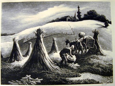 Lot 169 - Thomas Hart Benton LOADING CORN (F. 65)...