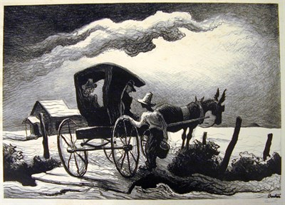 Lot 171 - Thomas Hart Benton GATESIDE CONVERSATION (F....