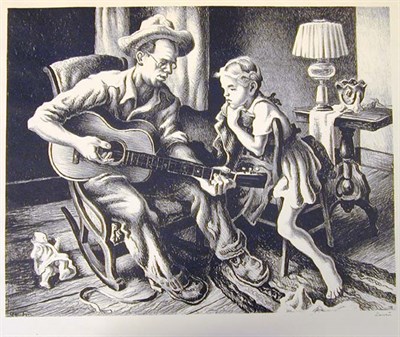 Lot 166 - Thomas Hart Benton THE MUSIC LESSON (F. 60)...