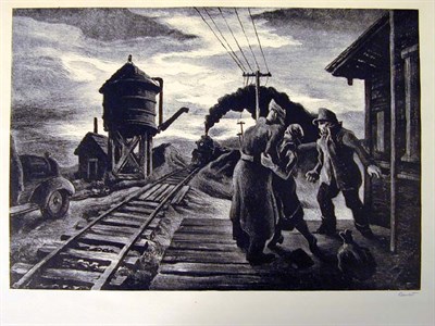 Lot 164 - Thomas Hart Benton MORNING TRAIN (F. 58)...