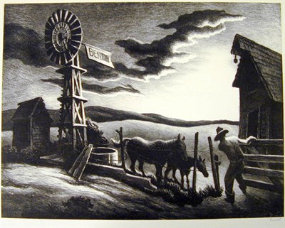 Lot 157 - Thomas Hart Benton NEBRASKA EVENING (F. 45)...