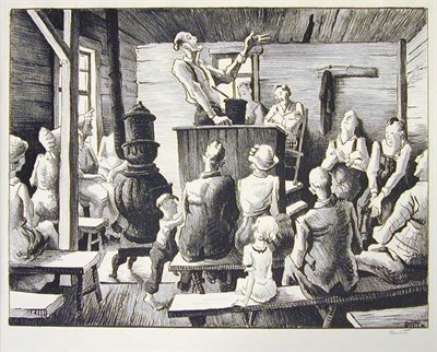 Lot 160 - Thomas Hart Benton THE MEETING (F. 47)...