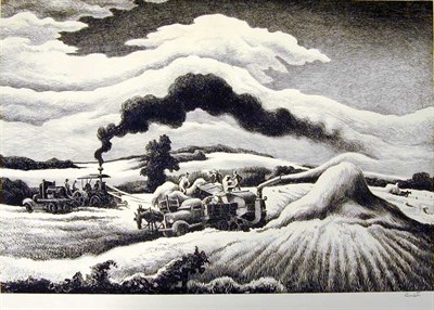 Lot 161 - Thomas Hart Benton THRESHING (F. 48)...