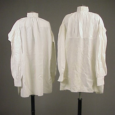 Lot 70 - Two Gentleman's Linen Shirts American, late...