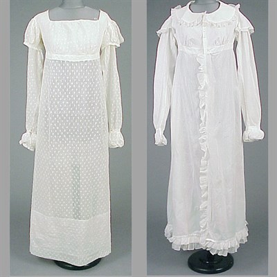 Lot 67 - Two Cotton Empire Garments American, circa...