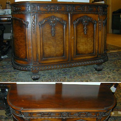 Lot 238 - Baroque Style Mahogany Server