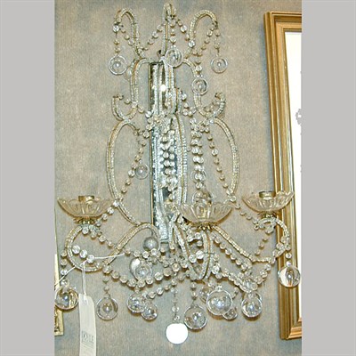 Lot 352 - Set of Four Louis XV Style Colorless Glass...