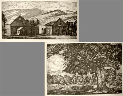 Lot 254 - Luigi Lucioni SUNLIGHT THROUGH THE CLOUDS; THE...