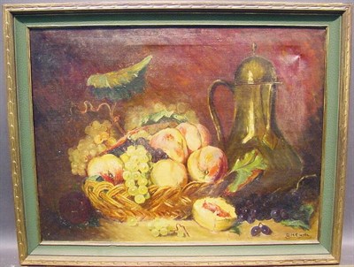 Lot 12 - G.M. Clarke 20th Century STILL LIFE FRUIT AND...