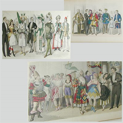 Lot 75 - French School [BAL COSTUME] Eight hand-colored...
