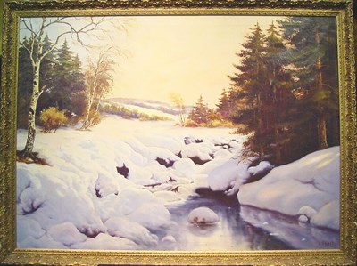 Lot 28 - Greek/Russian School 20th Century WINTER...