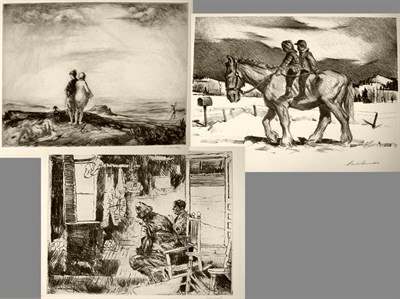 Lot 298 - Paul Sample RURAL DELIVERY Lithograph, signed...