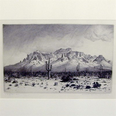 Lot 182 - George Elbert Burr SUPERSTITION MOUNTAIN,...