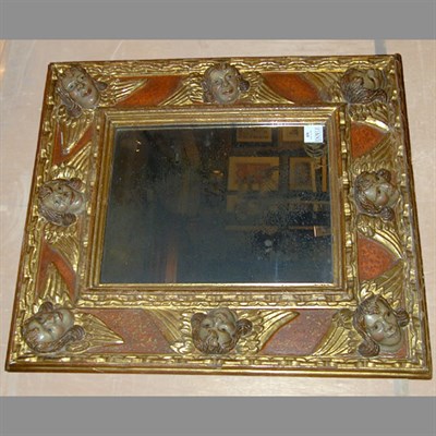 Lot 179 - Baroque Style Painted and Parcel Gilt Mirror