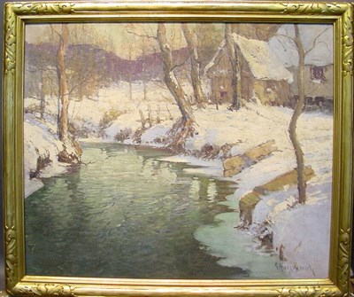 Lot 23 - George Ames Aldrich 1872-1941 A CABIN IN...