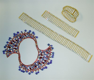 Lot 412 - Scaasi and Other Jewelry The first a red,...