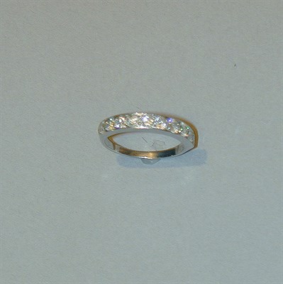 Lot 212 - Platinum and Diamond Wedding Band Platinum,...