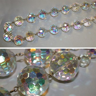 Lot 454 - Swarovski Crystal Ball Necklace Circa 1960...