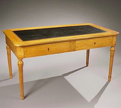 Lot 379 - Charles X Inlaid Fruitwood Writing Table...