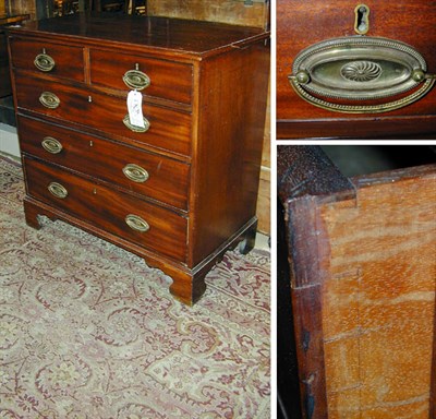 Lot 319 - George III Mahogany Chest of Drawers Early...