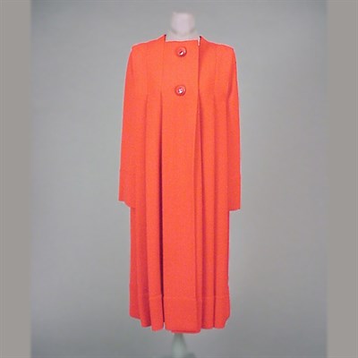 Lot 188 - Pauline Trigere Red Spring Coat American,...