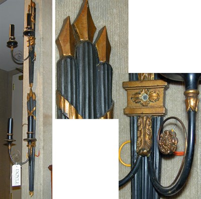 Lot 121 - Set of Four Neoclassical Style Painted Wood...