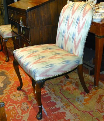 Lot 244 - Pair of George I Style Upholstered Mahogany...