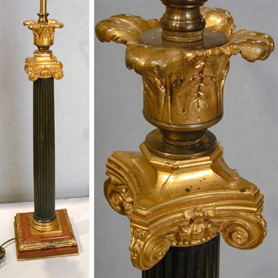 Lot 178 - Empire Style Gilt and Patinated-Bronze...
