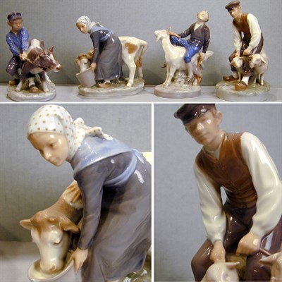 Lot 185 - Group of Four Royal Copenhagen Porcelain Figures