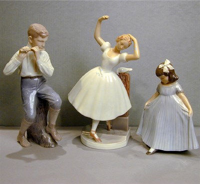 Lot 186 - Group of Three Danish Porcelain Figures...