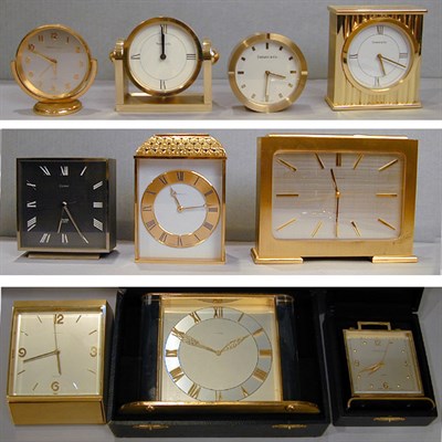 Lot 193 - Group of Ten Desk Clocks Retailed by Tiffany &...