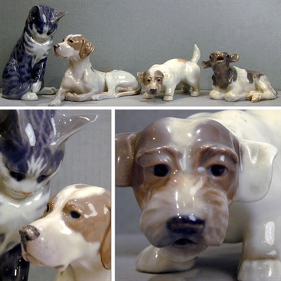 Lot 199 - Group of Four Royal Copenhagen Porcelain...