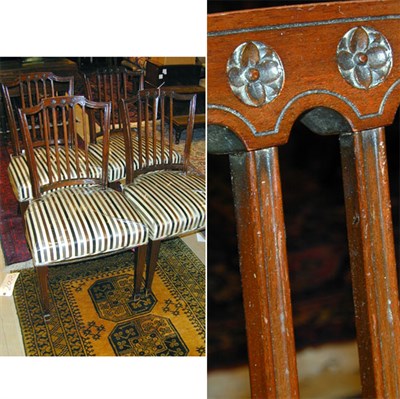 Lot 209 - Set of Four Regency Style Mahogany Side Chairs