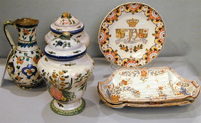 Lot 211 - Group of Six Faience Articles