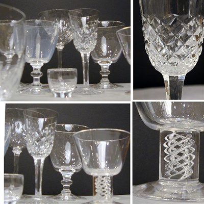 Lot 219 - Miscellaneous Group of Glass Stemware...