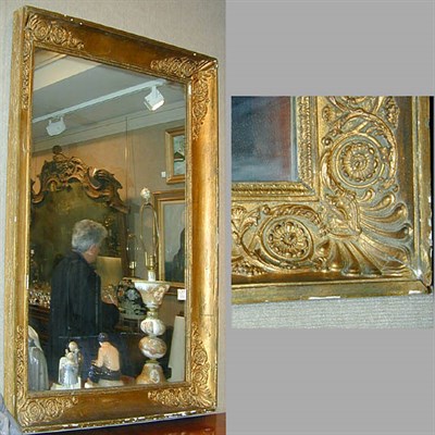 Lot 223 - Pair of Empire Style Gilt Decorated Mirrors
