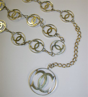 Lot 446 - Cartier Sterling Silver Chain Belt French,...