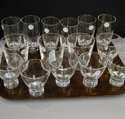 Lot 243 - Group of Steuben Glass Barware Approximately...