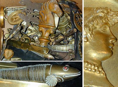 Lot 246 - Miscellaneous Group of Brass and Metal...