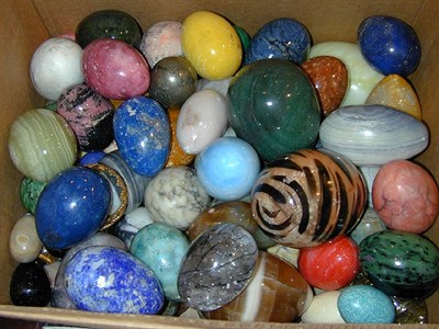 Lot 251 - Miscellaneous Group of Hardstone Eggs...