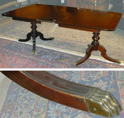 Lot 254 - Georgian Style Mahogany Double-Pedestal Dining...
