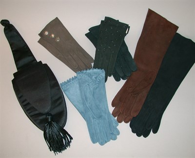 Lot 282 - Hermes and Other Suede Gloves Various colors...