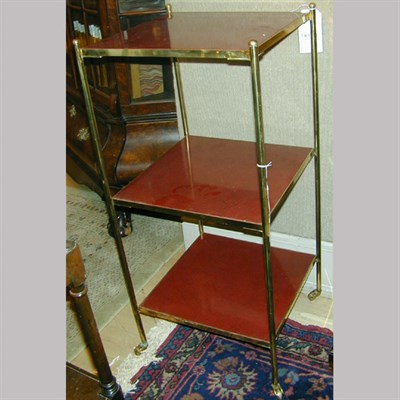 Lot 268 - Regency Style Brass Three-Tier Etagere