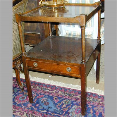 Lot 275 - Georgian Style Walnut Two-Tier Side Table
