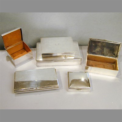 Lot 305 - Group of Six Sterling Silver and Continental...