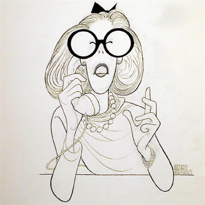 Lot 8 - Albert Hirschfeld American, b.1903 CARRIE...