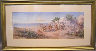 Lot 58 - Paul Pascal French, 1832-1903 AN ARAB VILLAGE...