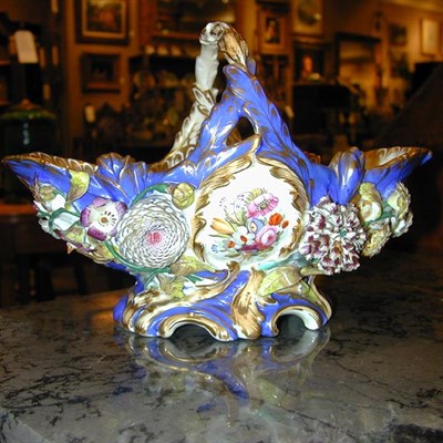 Lot 374 - Continental Porcelain Basket